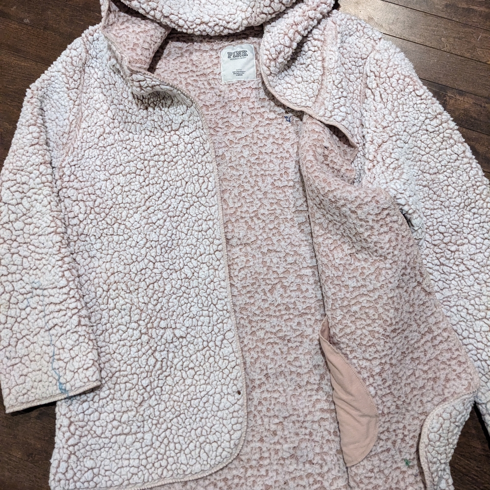 Cozy Pink Sherpa Kids Jacket